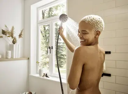 Душевая система скрытого монтажа Hansgrohe Pulsify Ø260 мм с термостатом Ecostat S (цвет - чёрный матовый) 1575824140670