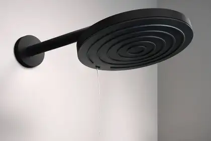 Душевая система скрытого монтажа Hansgrohe Pulsify Ø260 мм с термостатом Ecostat S (цвет - чёрный матовый) 1575824140670