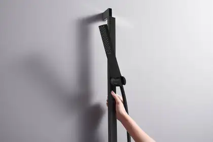Лійка для душу Hansgrohe Pulsify E 100 1jet EcoSmart (колір - чорний матовий) 24320670