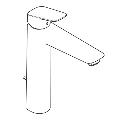 Hansgrohe Logis Змішувач для раковини, чорний матовий (71090670)