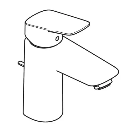 HANSGROHE Logis 100 Змішувач для раковини, чорний матовий (71100670)