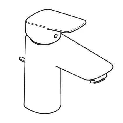 HANSGROHE Logis 100 Змішувач для раковини, чорний матовий (71100670)