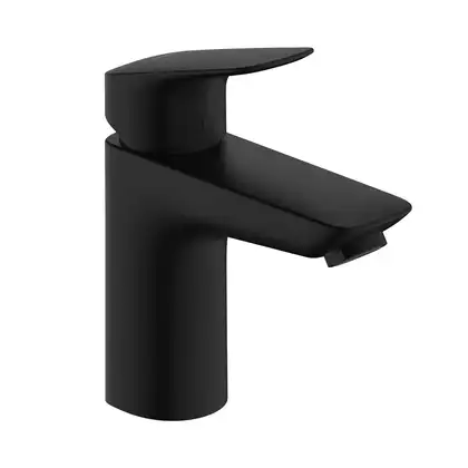 Змішувач для раковини 100 Hansgrohe Logis Coolstart (колір - чорний матовий), з донним клапаном 71102670