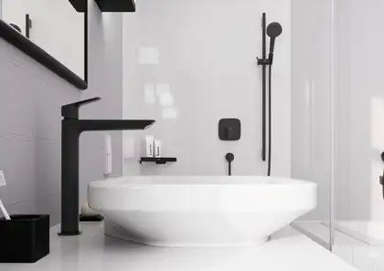 Hansgrohe Logis Fine Змішувач для раковини, чорний матовий (71258670)