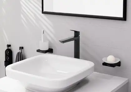 Hansgrohe Logis Fine Змішувач для раковини, чорний матовий (71258670)