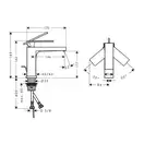 Hansgrohe Tecturis E Смеситель для раковины, бронза (73010140)
