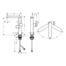 Hansgrohe Tecturis E 210 Змішувач для раковини, хром (73060000)