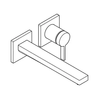 Hansgrohe Tecturis E Змішувач для раковини, чорний матовий (73051670)