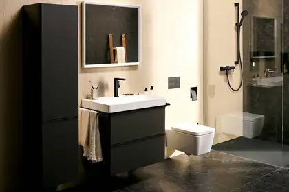 Hansgrohe Tecturis E Змішувач для раковини, чорний матовий (73060670)