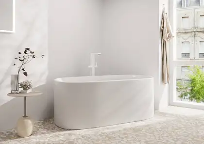 Hansgrohe Tecturis E Змішувач для ванни, білий матовий (73445700)
