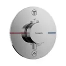 Термостат на 2 потребителя со встроенной защитной комбинацией EN 1717 Hansgrohe ShowerSelect Comfort S (цвет - хром) 15556000