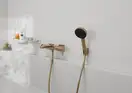 Лейка для душа Hansgrohe Pulsify Select EcoSmart (цвет - шлифованная бронза), 3 вида струи Relaxation 24111140