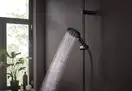 Лейка для душа Hansgrohe Raindance Select S PowderRain (цвет - чёрный матовый), 3 вида струи 26014670