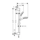 Hansgrohe Crometta Vario Green Душовий гарнітур, хром/білий (26555400)