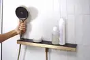 Настенный держатель Porter 500 с полкой левый Hansgrohe Porter E (цвет - шлифованная бронза) 26843140