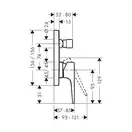 Смеситель для ванны Hansgrohe Metropol (цвет - чёрный матовый) 32546670