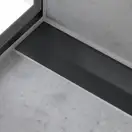 Внешняя часть трапа для душа, укорачиваемого 120 см Hansgrohe RainDrain Flex (чёрный матовый) 56054670