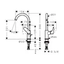 Hansgrohe Logis 210 Змішувач для раковини, чорний матовий (71130670)