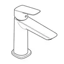 Смеситель для раковины 100 CoolStart Hansgrohe Logis Fine (цвет - чёрный матовый), без донного клапана 71255670