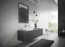 Смеситель для раковины высокий Hansgrohe Talis E (цвет - шлифованный чёрный хром), без донного клапана 71717340