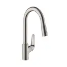 Кухонный смеситель 220, с вытяжным душем, 2jet Hansgrohe Focus M42 (цвет - сталь) 71800800