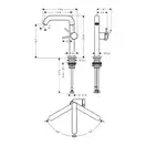 Hansgrohe Tecturis S 210 Змішувач для раковини, білий (73360700)
