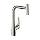 Смеситель для кухни 300 Hansgrohe Talis Select M51, с вытяжным изливом, 1jet, sBox (цвет - сталь) 73853800