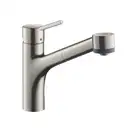 Смеситель для кухни 170, с вытяжным душем, 2jet Hansgrohe Talis M52 (цвет - сталь) 73860800