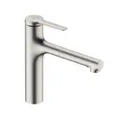 Кухонный смеситель, с вытяжным душем, 2 вида струи, sBox lite Hansgrohe Zesis M33 (цвет - сталь) 74804800