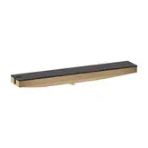 Настенный держатель Porter 500 с полкой левый Hansgrohe Porter E (цвет - шлифованная бронза) 26843140