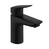 Смеситель для раковины 100 Hansgrohe Logis (цвет - чёрный матовый), без донного клапана 71101670