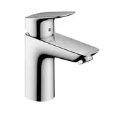 Смеситель для раковины 100 Hansgrohe Logis (цвет - хром), с металлическим сливным гарнитуром 71171000