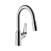 Кухонный смеситель 180, с вытяжным душем, 2jet sBox Hansgrohe Focus M42 (цвет - хром) 71821000