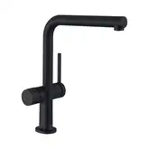 Кухонный смеситель с запорным вентилем, 1jet Hansgrohe Talis M54 (цвет - чёрный матовый) 72827670