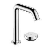 Смеситель для раковины 150 CoolStart на 2 отверстия Hansgrohe Tecturis S (цвет - хром), с донным клапаном 73353000