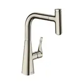 Смеситель Hansgrohe Metris Select M71 1jet, sBox для кухонной мойки (цвет - сталь) 73802800
