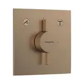 Hansgrohe DuoTurn E Смеситель скрытый, шлифованная бронза (75417140)