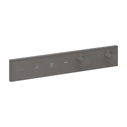 Термостат для скрытого монтажа на 3 потребителя Hansgrohe RainSelect (цвет - шлифованный чёрный хром) 15381340