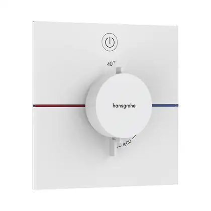Термостат на 1 потребитель Hansgrohe ShowerSelect Comfort E (цвет - белый матовый) 15571700