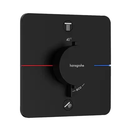 Термостат на 2 потребителя Hansgrohe ShowerSelect Comfort Q (цвет - чёрный матовый) 15583670