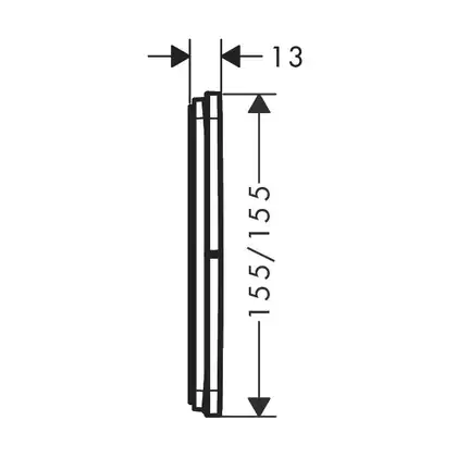 HANSGROHE ShowerSelect Comfort Q Вентиль на 3 споживача, чорний матовий (15587670)