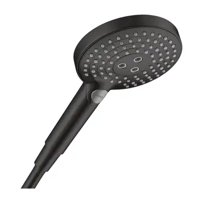 Лейка для душа Hansgrohe Raindance Select S PowderRain (цвет - чёрный матовый), 3 вида струи 26014670