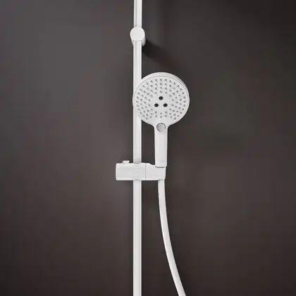 Лейка для душа Hansgrohe Raindance Select S PowderRain (цвет - белый матовый), 3 вида струи 26014700