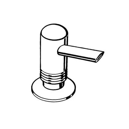 Дозатор для жидкого мыла или средства для мытья посуды Hansgrohe, сталь 40418800