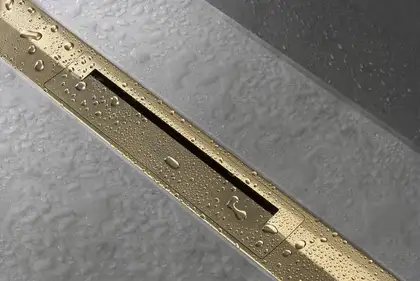 Внешняя часть трапа для душа, укорачиваемого 70 см Hansgrohe RainDrain Flex (полированное золото) 56050990