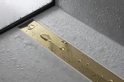 Внешняя часть трапа для душа, укорачиваемого 70 см Hansgrohe RainDrain Flex (полированное золото) 56050990