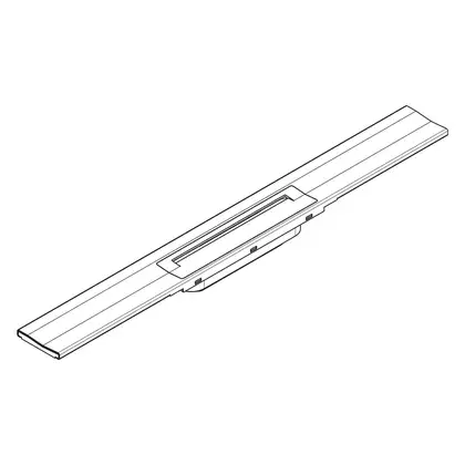 Внешняя часть трапа для душа, укорачиваемого 70 см Hansgrohe RainDrain Flex (полированное золото) 56050990