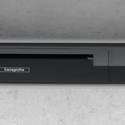 Внешняя часть трапа для душа, укорачиваемого 120 см Hansgrohe RainDrain Flex (чёрный матовый) 56054670