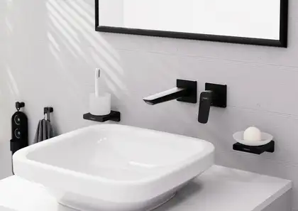 Hansgrohe Logis Fine Змішувач для раковини, чорний матовий (71256670)