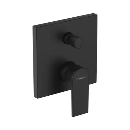 Смеситель для ванны, со встроенной защитной комбинацией Hansgrohe Vernis Shape (цвет - чёрный матовый) 71469670 Смеситель для ванны, со встроенной защитной комбинацией Hansgrohe Vernis Shape (цвет - чёрный матовый) 71469670